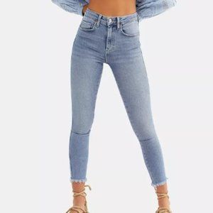 NWT Free People Raw High Rise Jeggings - Sierra Blue - Size 27